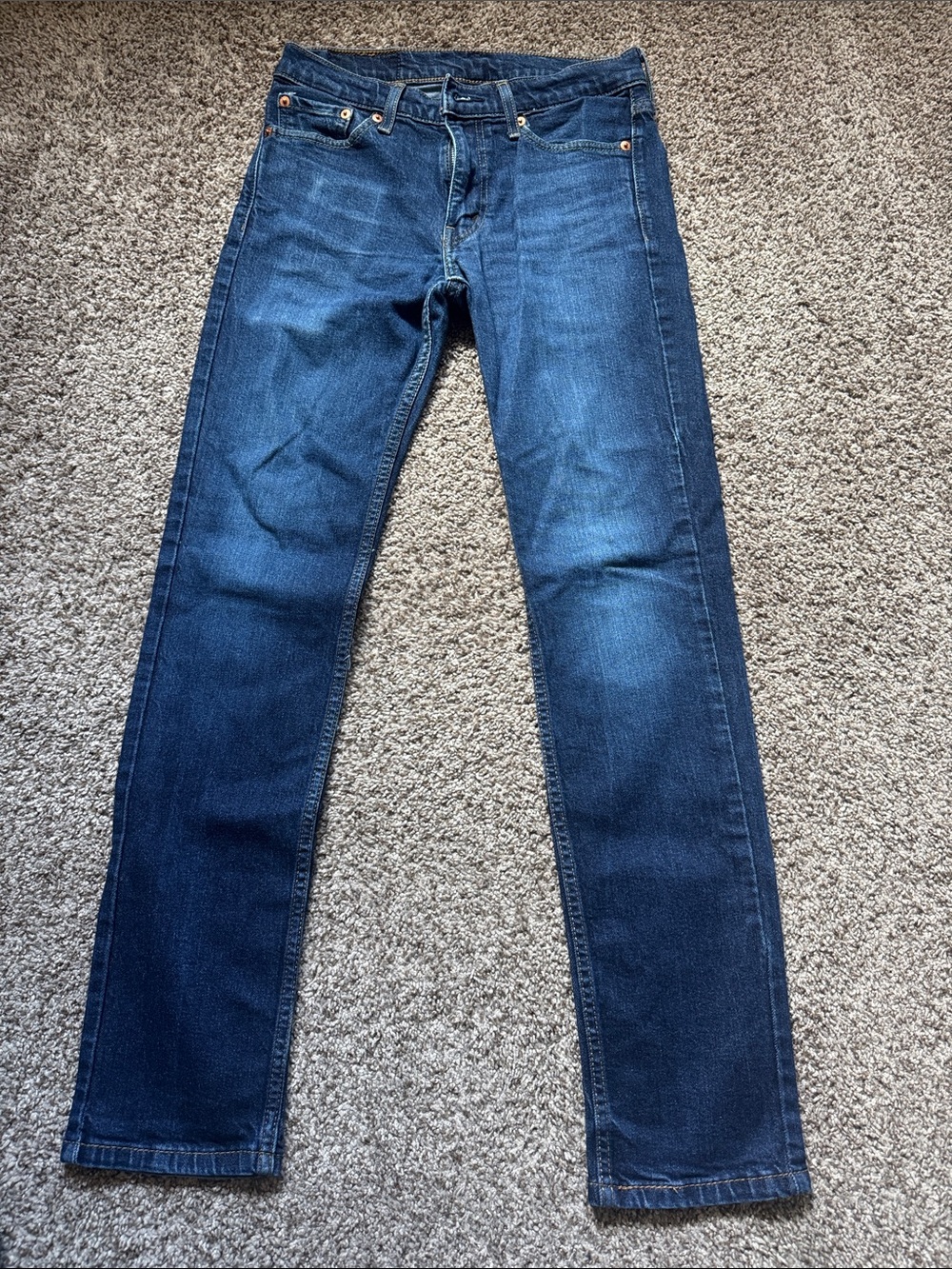 Women's Straight Leg Jeans in Dark Blue